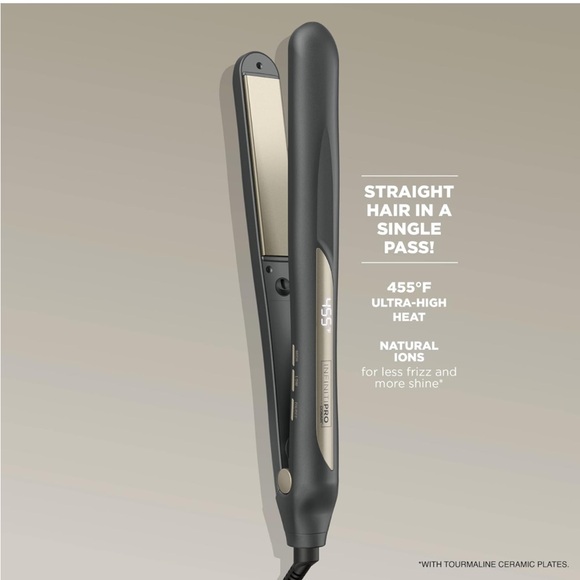 NIB INFINITIPRO BY CONAIR 1’ Tourmaline Ceramic Flat Iron - Picture 5 of 8